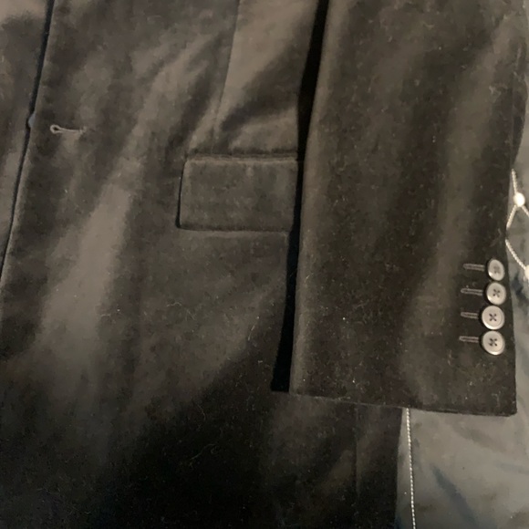 Velvety Black Men’s Sport Coat Size 40R - Picture 2 of 4